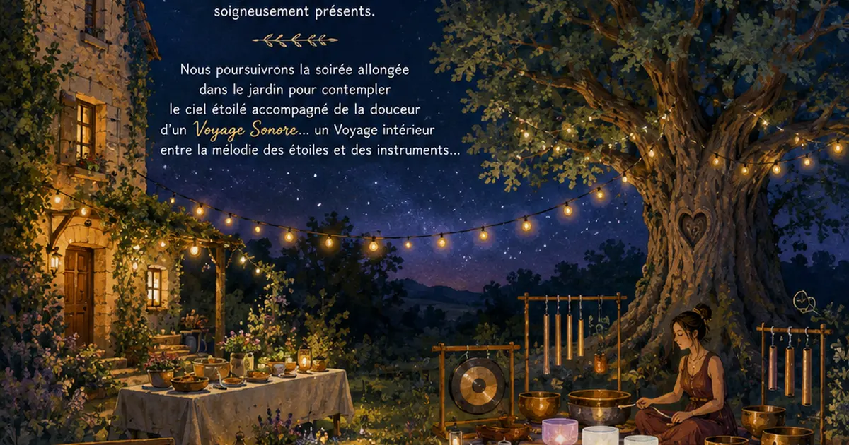 Bain d'étoiles et voyage sonore