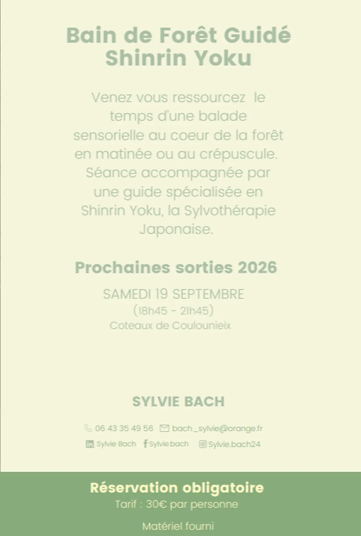 Bain de forêt guidé