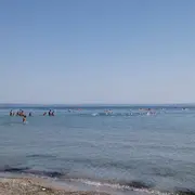 Bain de Noël sur la plage de Ferrières