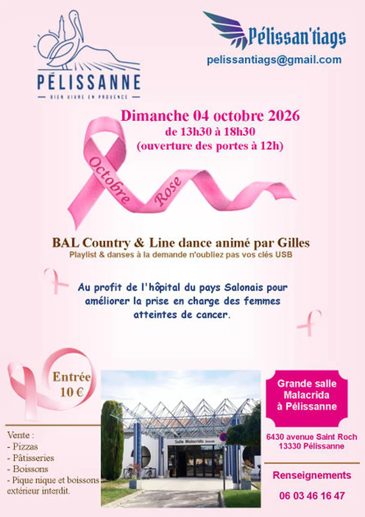 Bal country d'Octobre Rose