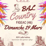 Bal Country Line Dance avec Texas Country Célé à Figeac