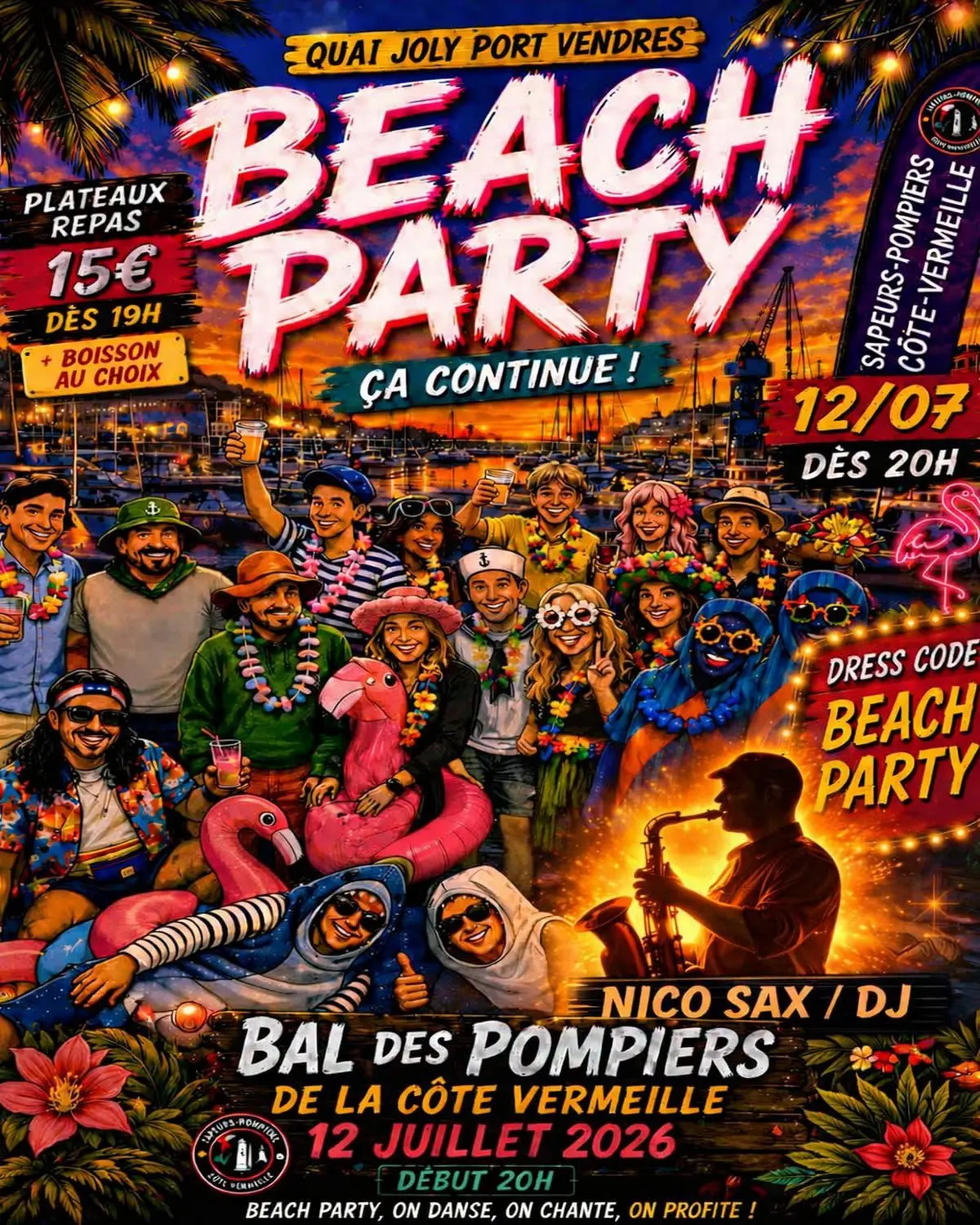 Bal Des Pompiers - Beach Party