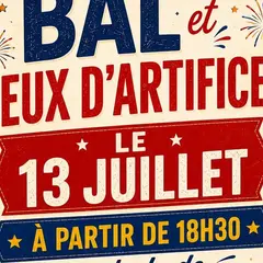 Bal et feux d'artifices - journée nationale