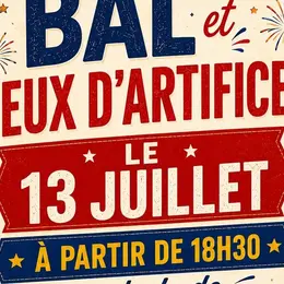 Bal et feux d'artifices - journée nationale