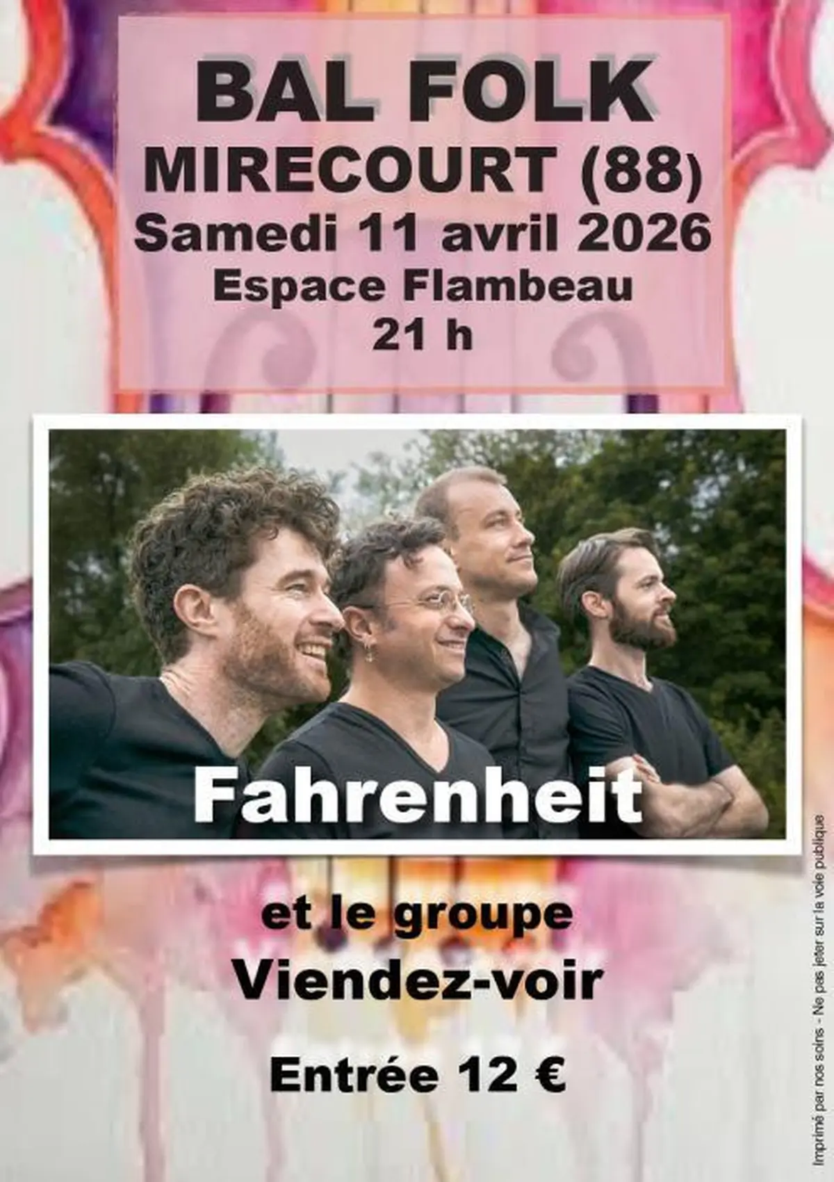 Bal folk de Mirecourt avec le Fahrenheit et Viendez-voir
