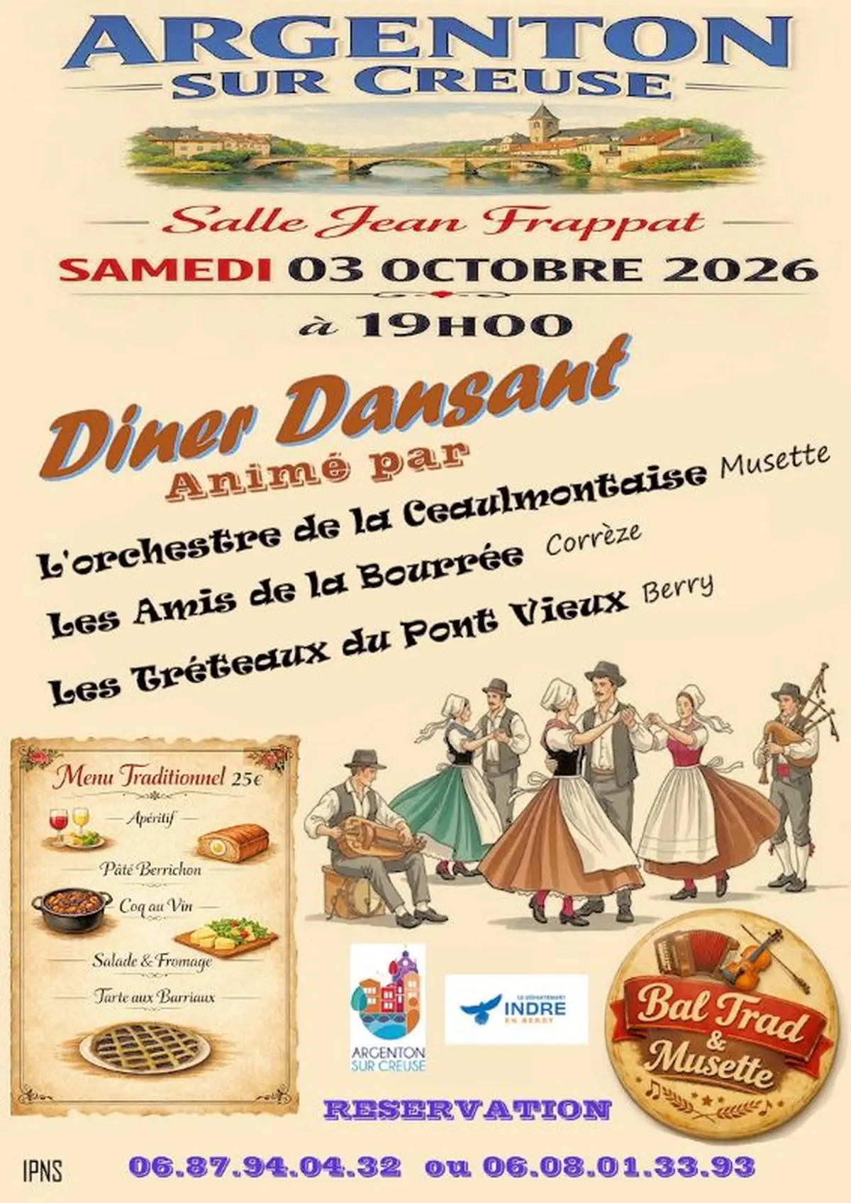 Bal Trad musette et diner dansant
