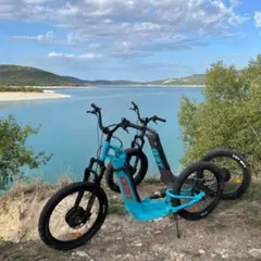 Balade à trottinette électrique au Lac de Castillon (04)