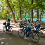 Balade à vélo au parc de la Tête d’or à Lyon (69)