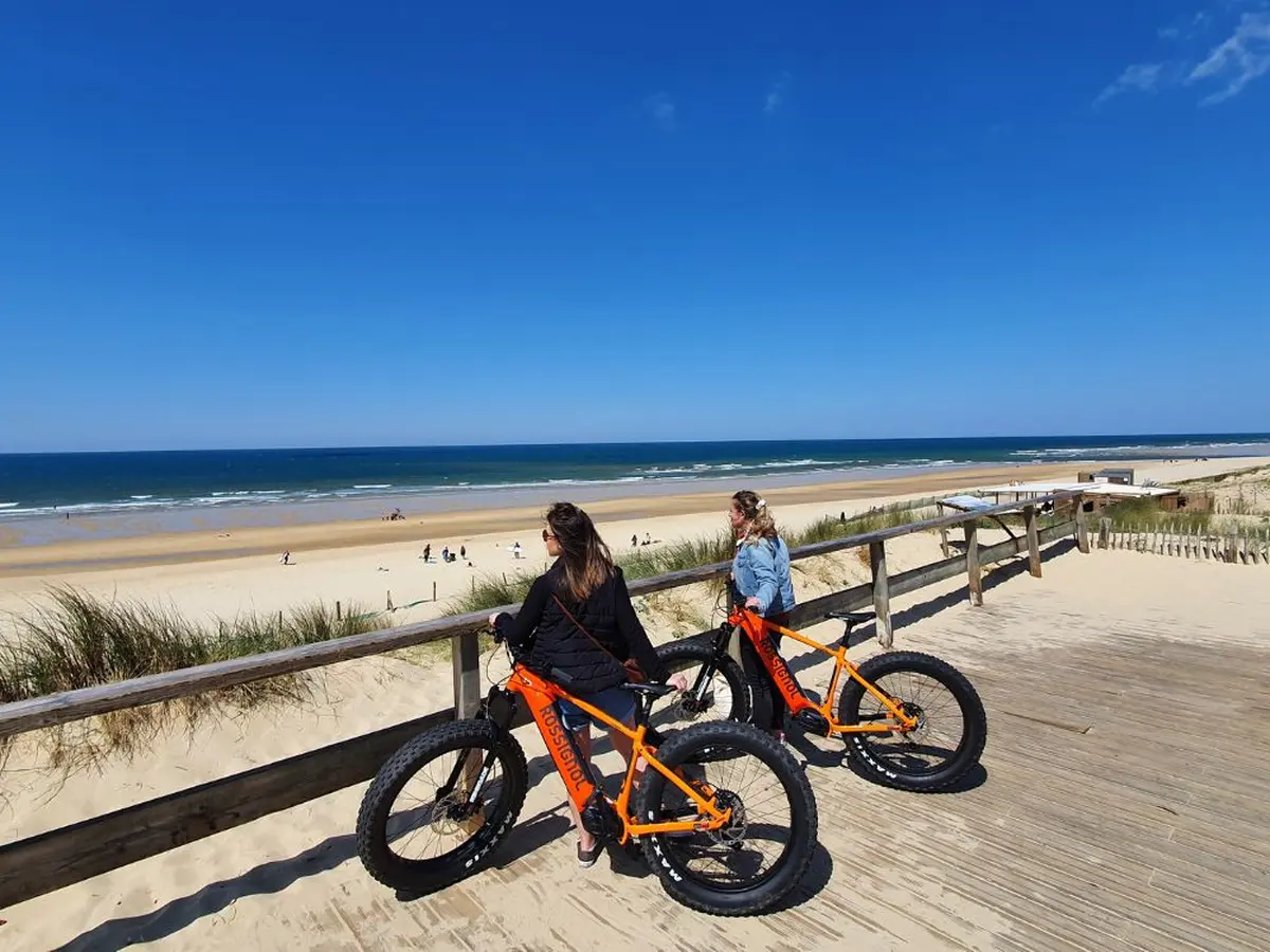 Balade accompagnée en fat bike électrique : plage et forêt