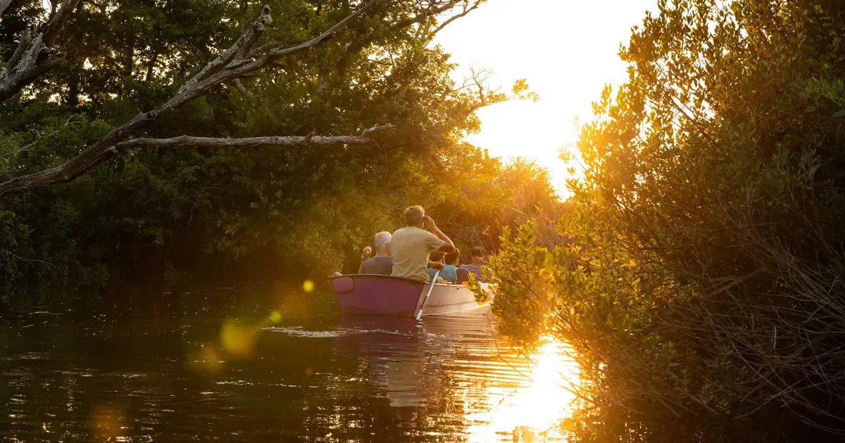 Balade au crépuscule en galupe