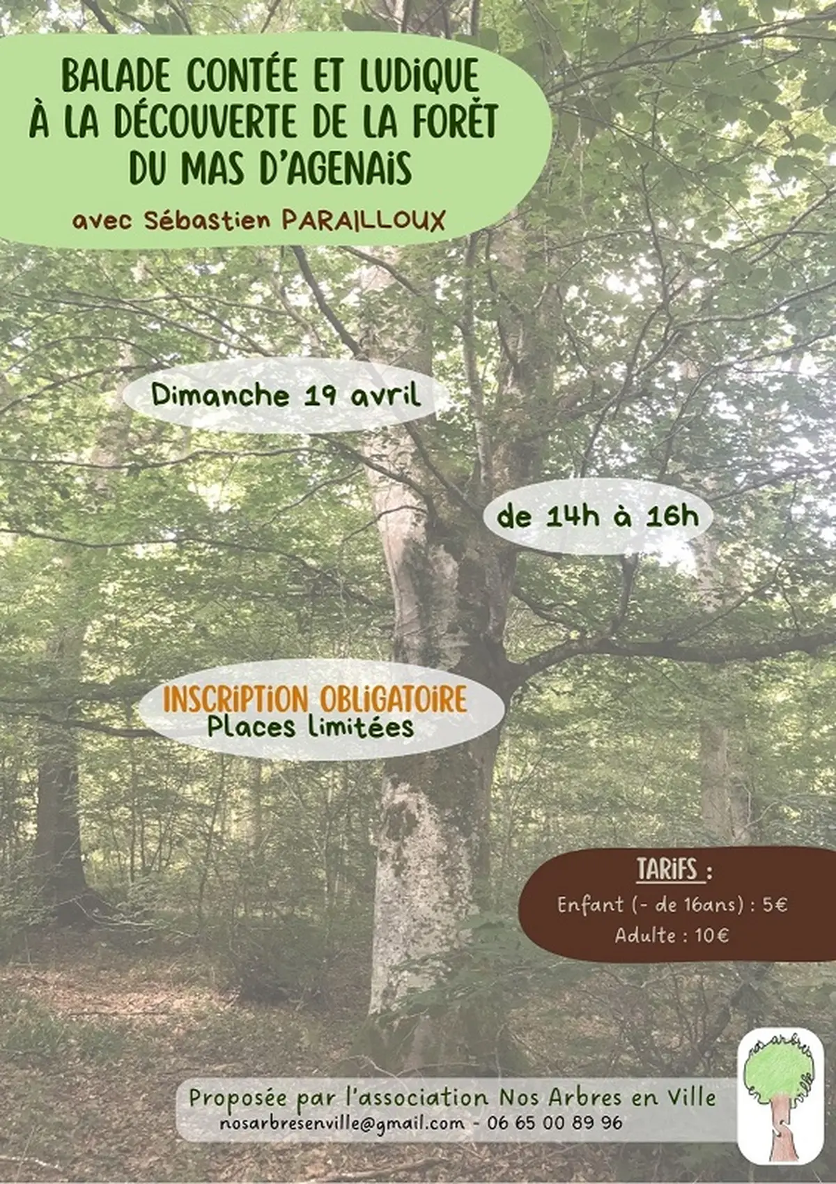 Balade contée et ludique à la découverte de la forêt du Mas d'Agenais