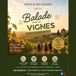 Balade dans les vignes du château des Tourtes