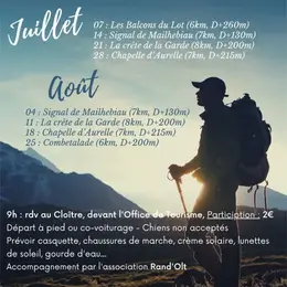 Balade découverte Ste Eulalie d'Olt - La Crête la Garde