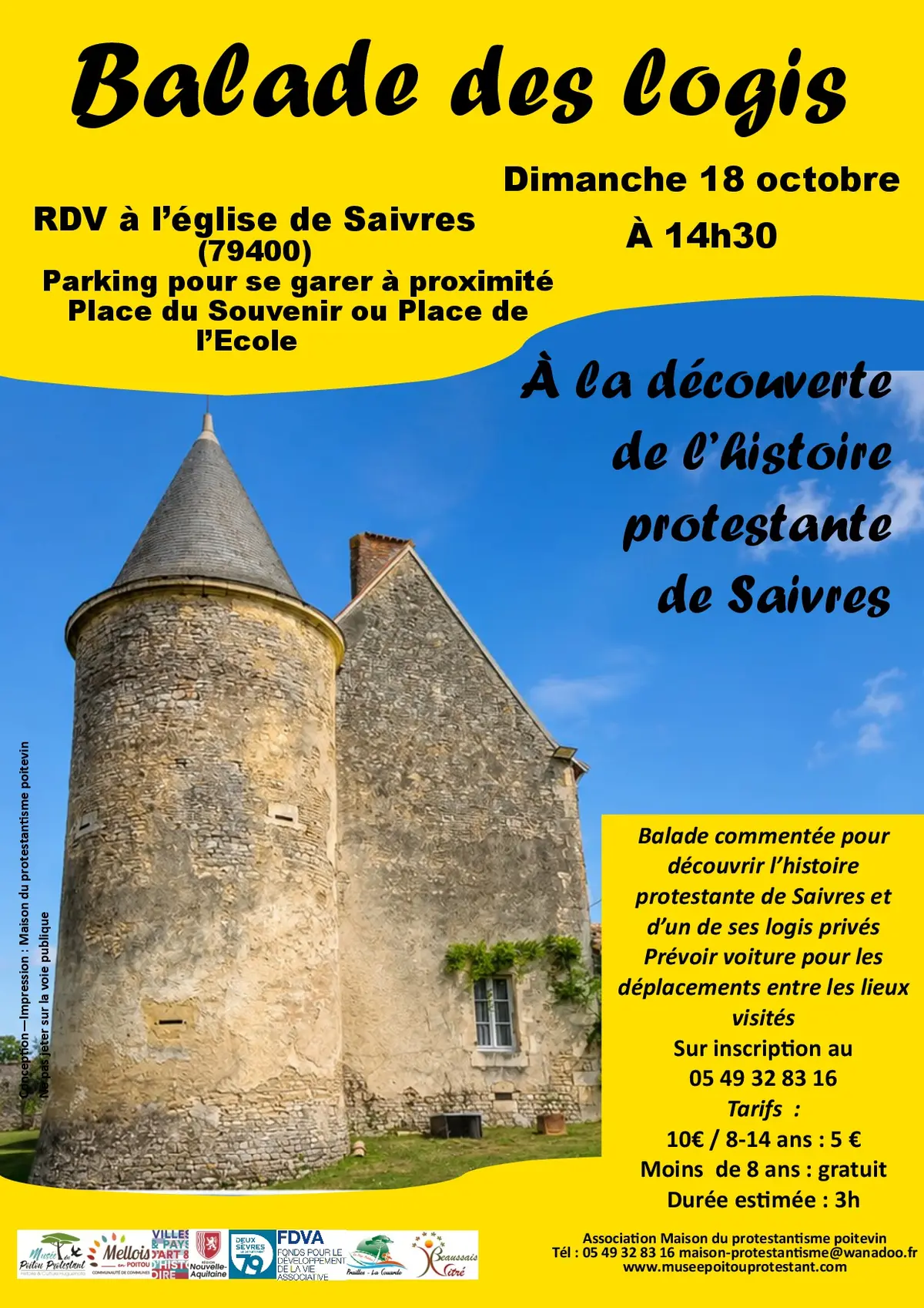 Balade des logis : À la découverte de Saivres protestante