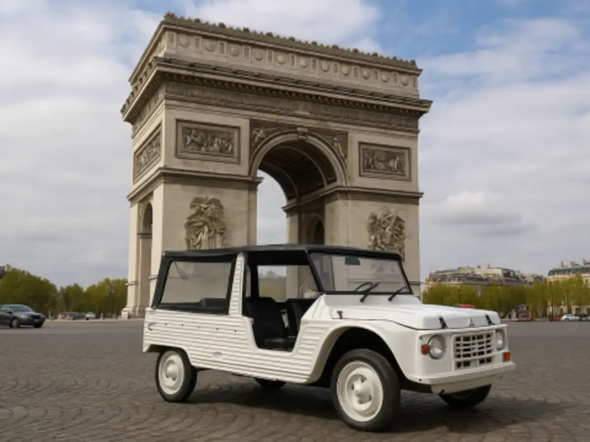 Balade en Méhari électrique à Paris