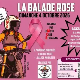 Balade en moto pour Octobre rose
