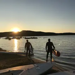 Balade en paddle et coucher de soleil