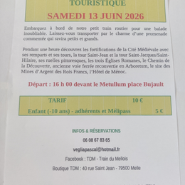Balade en petit train touristique à Melle