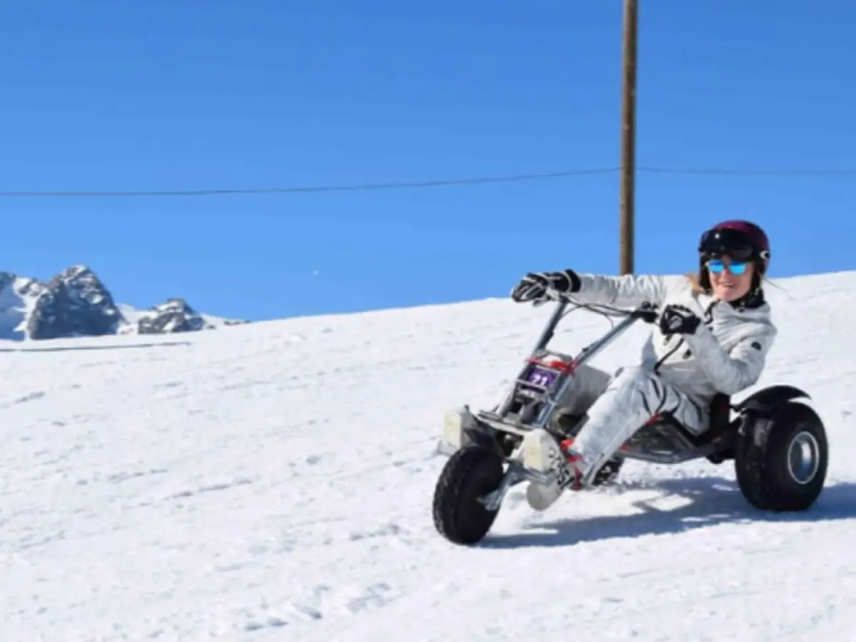 Balade encadrée en Mountain'Kart sur neige à Val-Cenis (73)