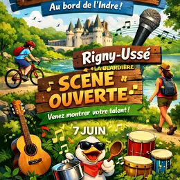 Balade et scène ouverte au bord de l'Indre