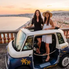 Balade Golden Hour en voiture électrique à Nice (06)