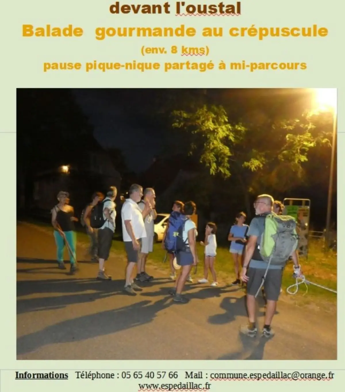 Balade gourmande au crépuscule