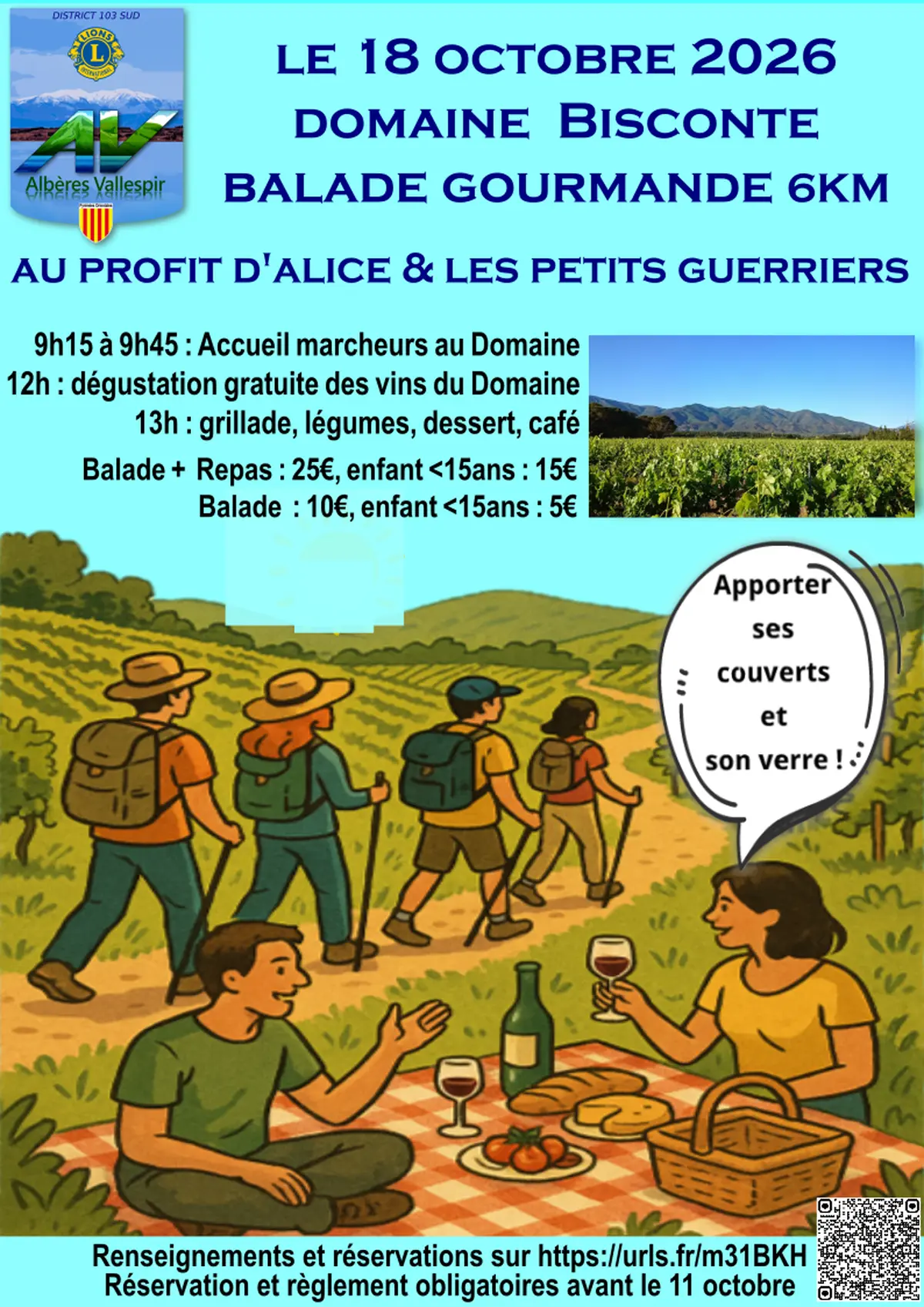 Balade Gourmande Au Profit De L'Association Alice Et Les Petits Guerriers