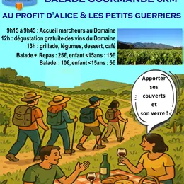 Balade Gourmande Au Profit De L'Association Alice Et Les Petits Guerriers