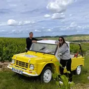 Balade Grands Crus en e-Mehari et dégustation de Chablis (89)