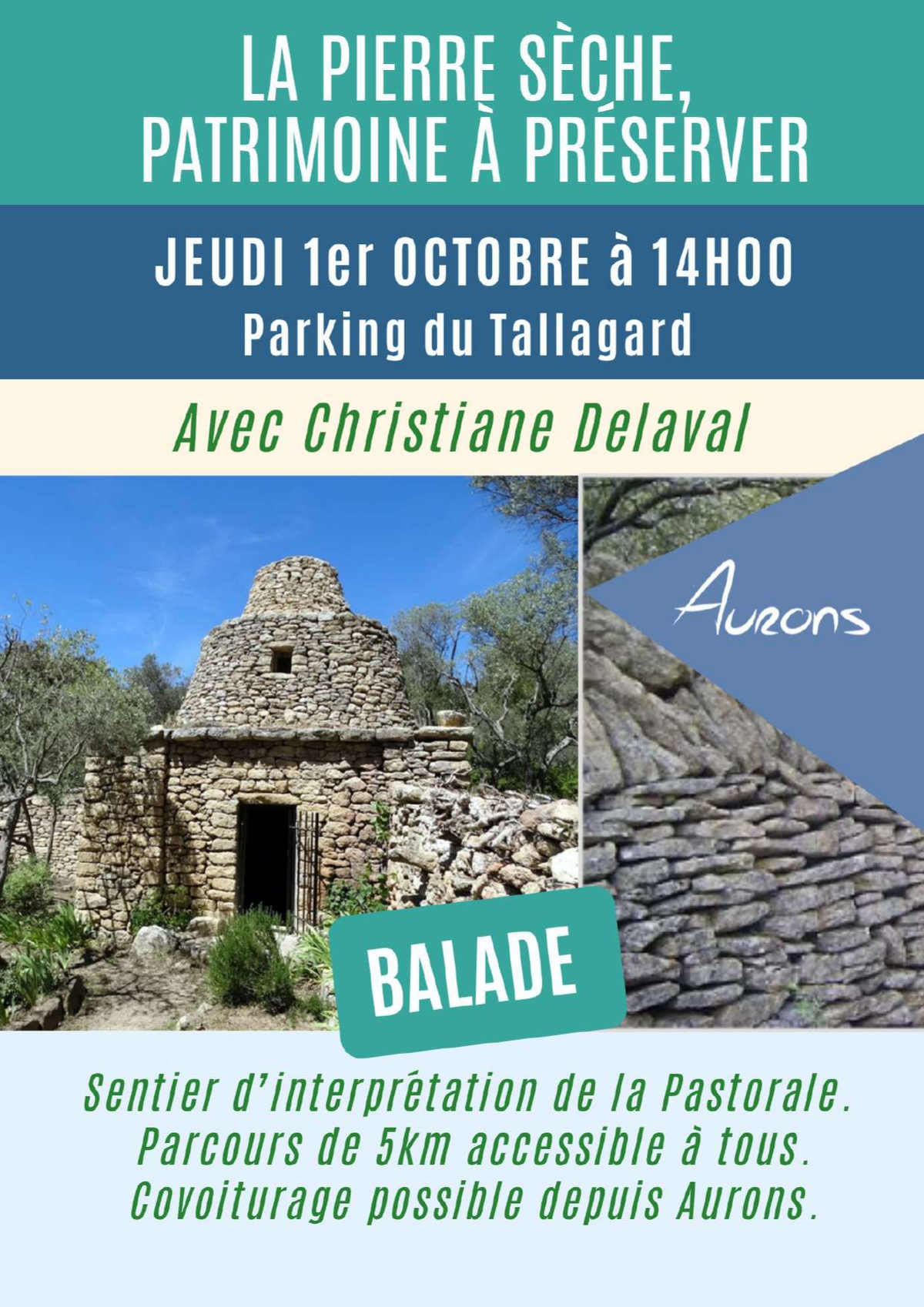Balade : La pierre sèche, patrimoine à préserver