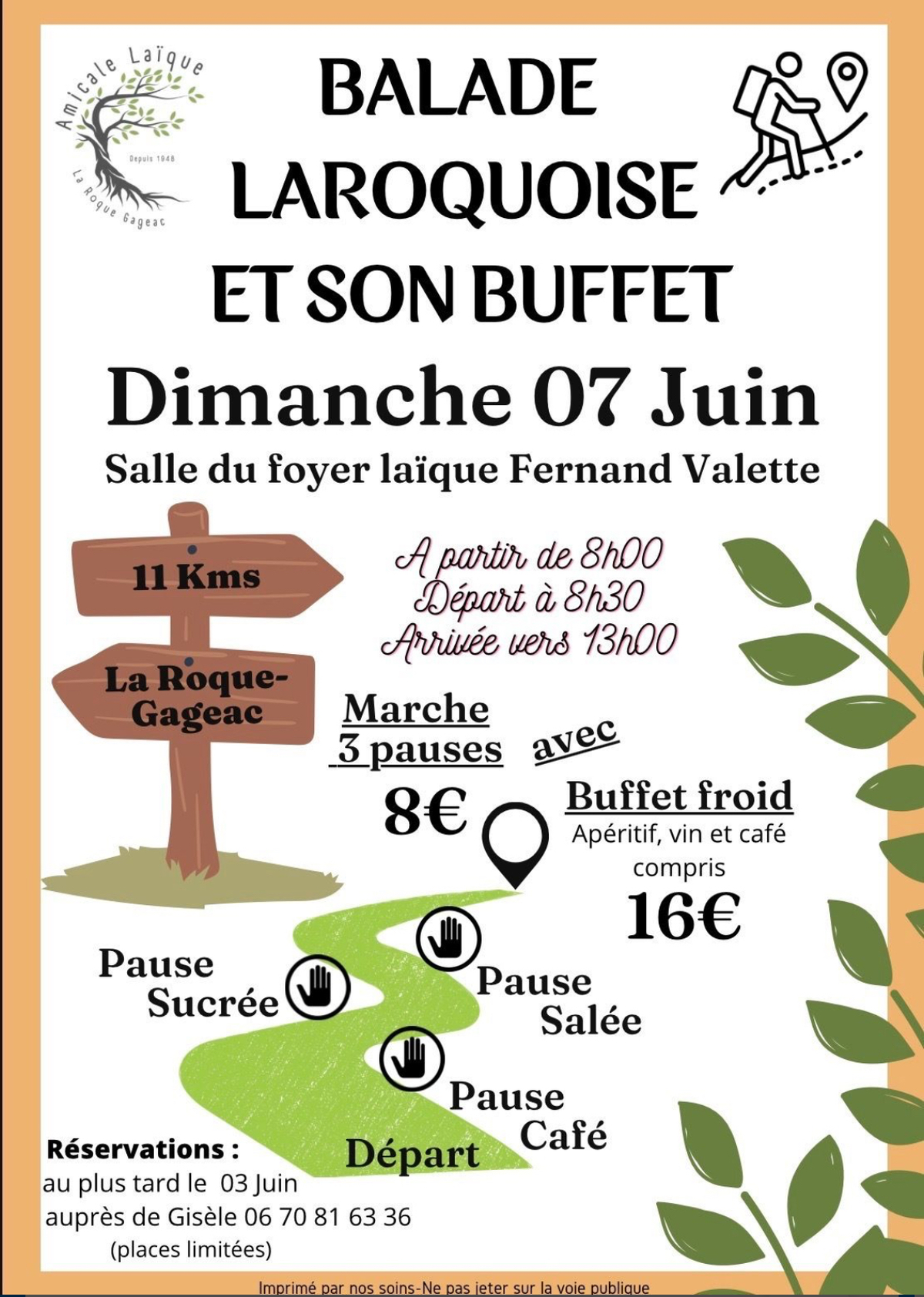 Balade Laroquoise et son buffet