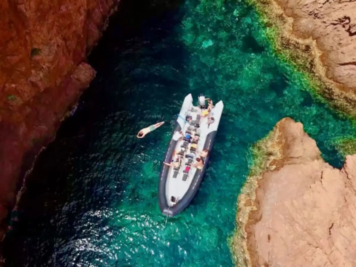 Balade Les 3 caps en semi-rigide depuis Saint-Raphaël