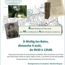 Balade Litteraire Et Atelier D'Ecriture : Charles Stanislas, L'Eveille Ou L'Eau Ingenieuse