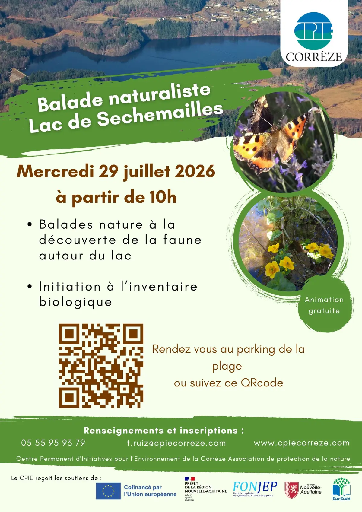 Balade naturaliste au lac de Séchemaille