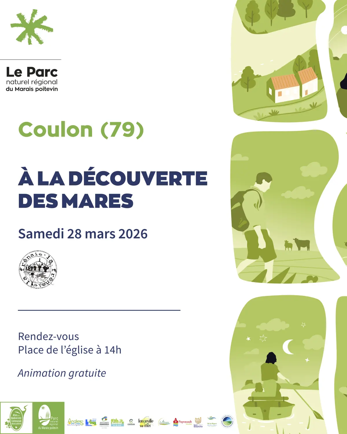 Balade nature à la découverte des mares à Coulon