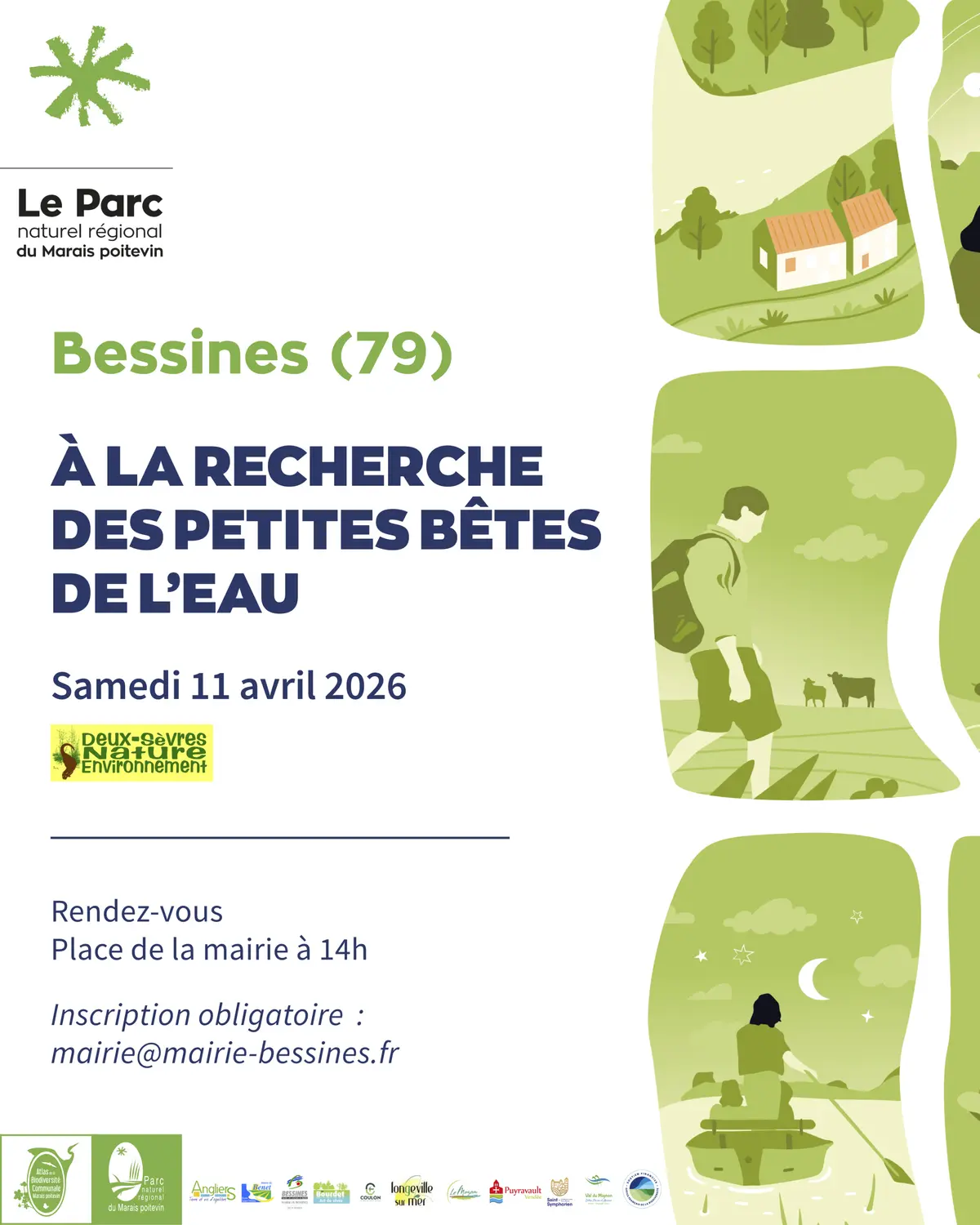 Balade nature A la recherche des petites bêtes de l’eau à Bessines