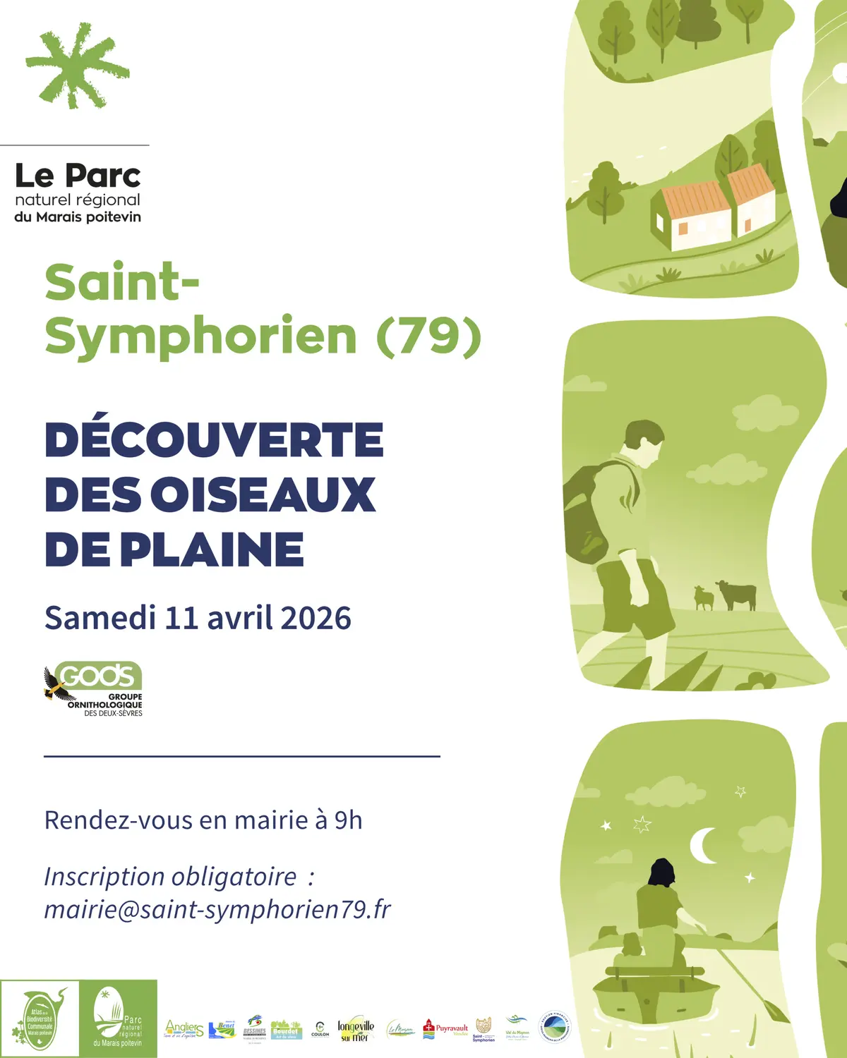 Balade nature Découverte des oiseaux des plaines à Saint-Symphorien