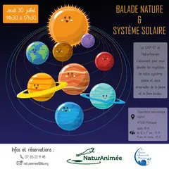Balade nature et système solaire