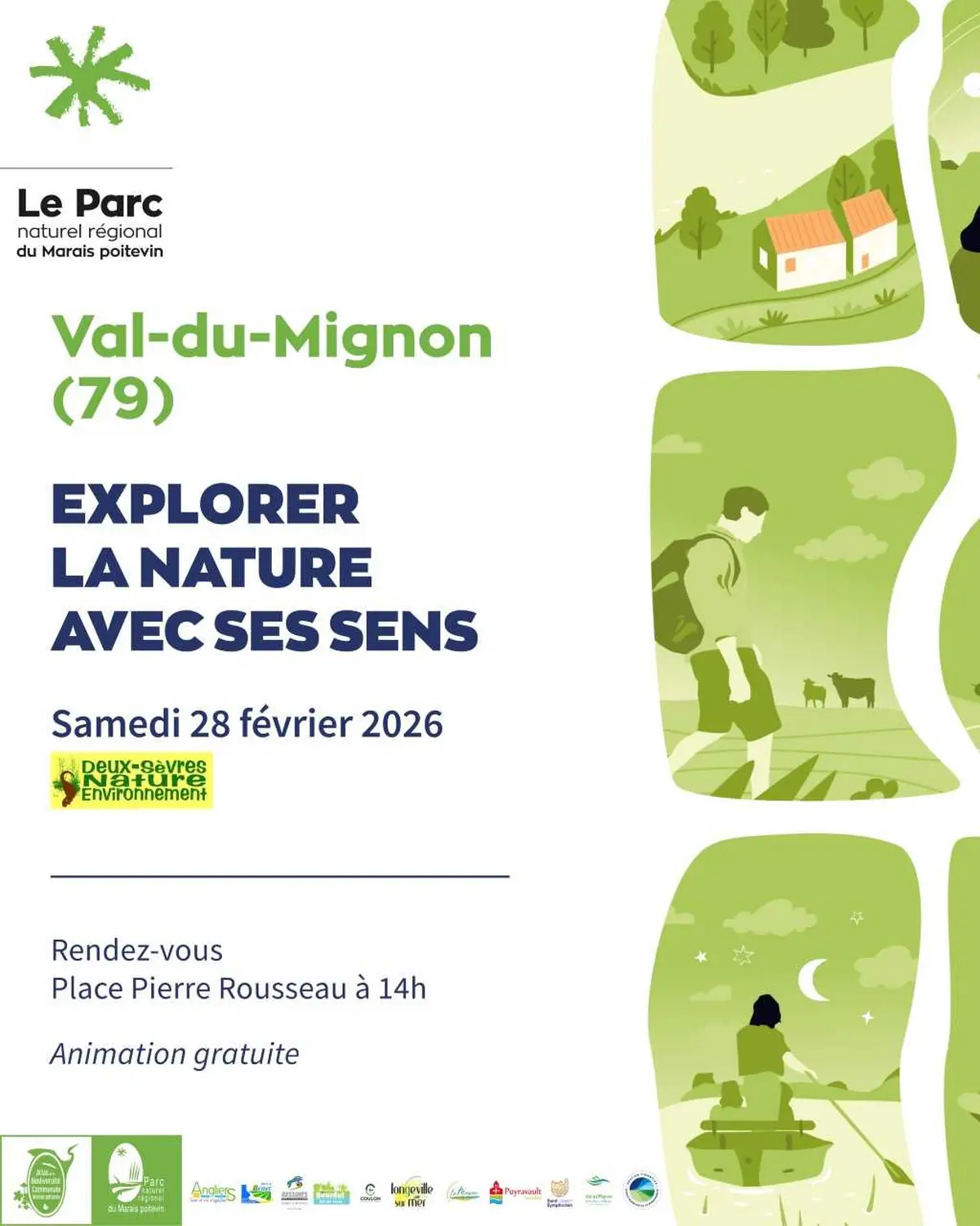 Balade nature Explorer la nature avec ses sens à Val-du-Mignon