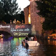 Balade nocturne en bateau électrique