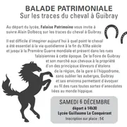 Balade patrimoniale sur les traces du cheval de Guibray