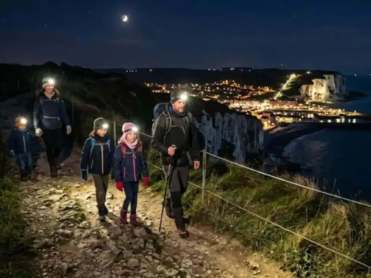 Balade pédestre nocturne depuis Mers-les-Bains (80)