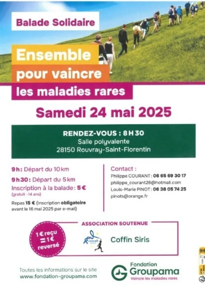 Balade solidaire Ensemble pour vaincre les maladies rares