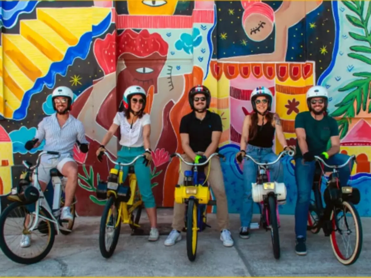 Balade Street Art en Solex à Argelès-sur-Mer (66)