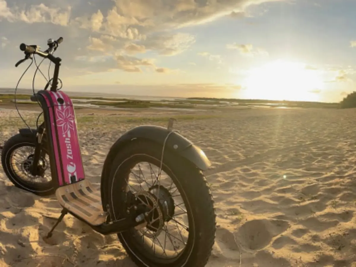 Balade sunset et apéro à trottinette électrique à Biganos (33)