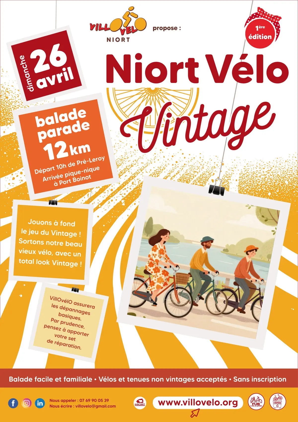 Balade Vélo Vintage à Niort