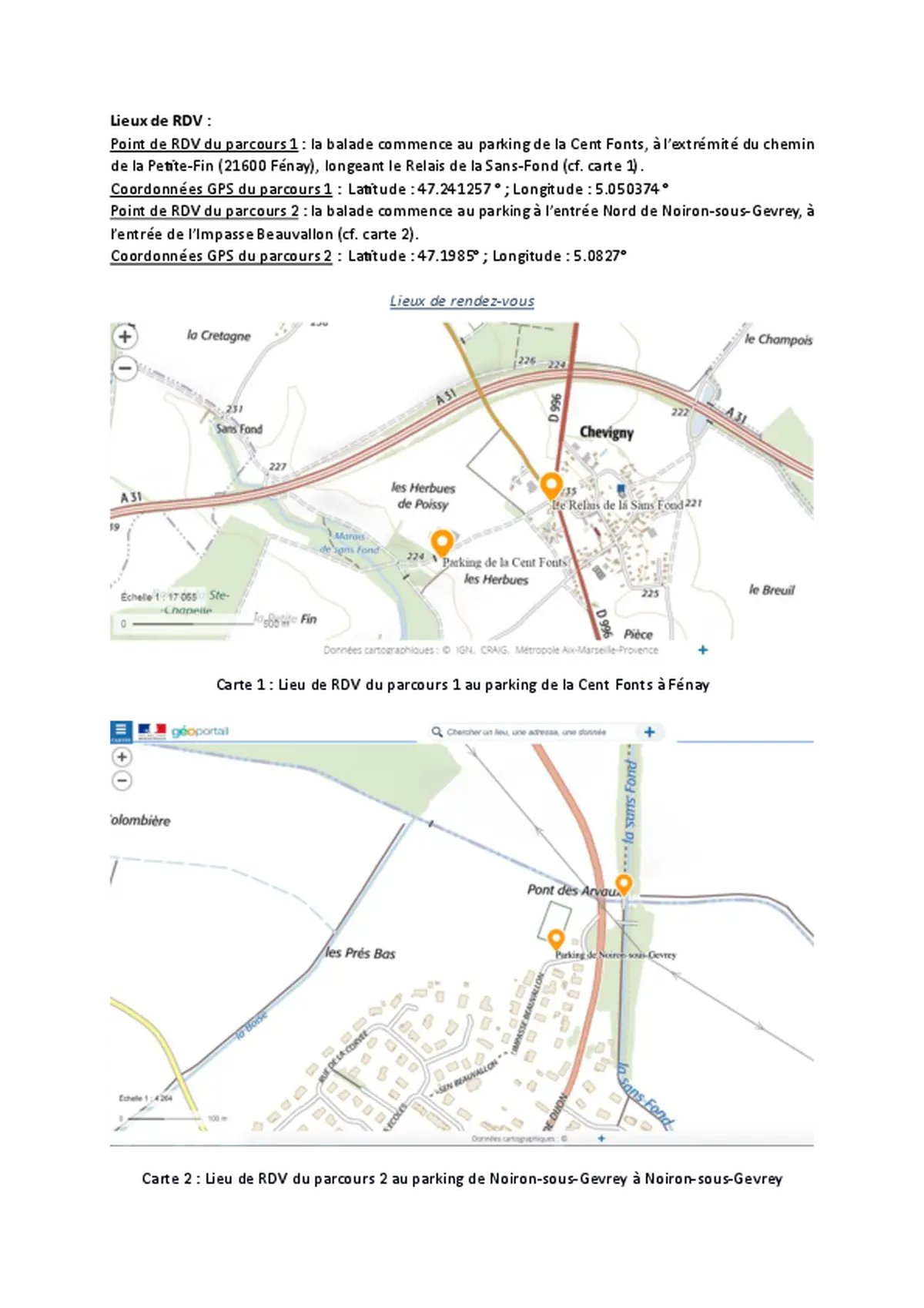 Balades naturalistes gratuites sur la nappe de Dijon Sud  et de la Cent Fonts - Parcours 2 (Saulon-la-Chapelle ; Noiron-sous-Gevrey) - ENS2026