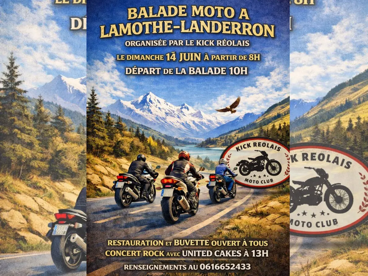 Balalde à moto et concert Rock