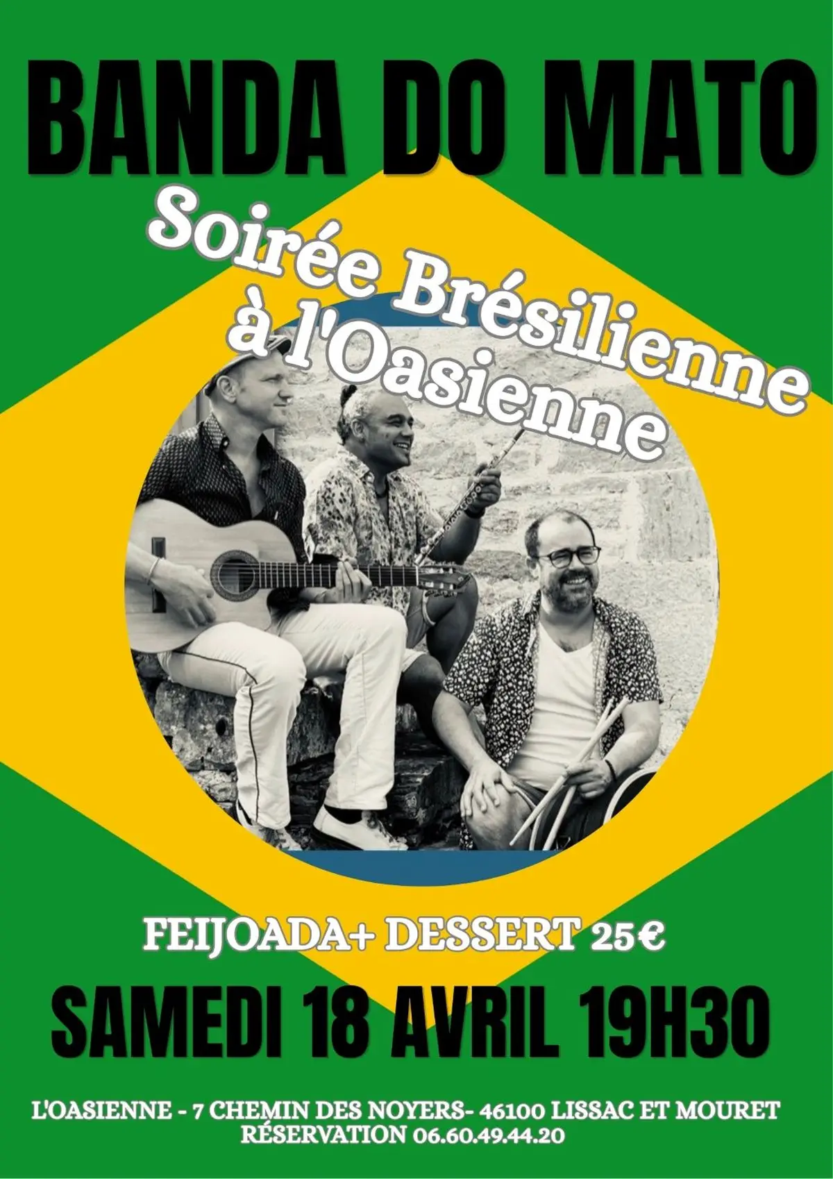 Banda do Mato à l’Oasienne de Lissac-et-Mouret