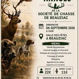 Banquet annuel des chasseurs